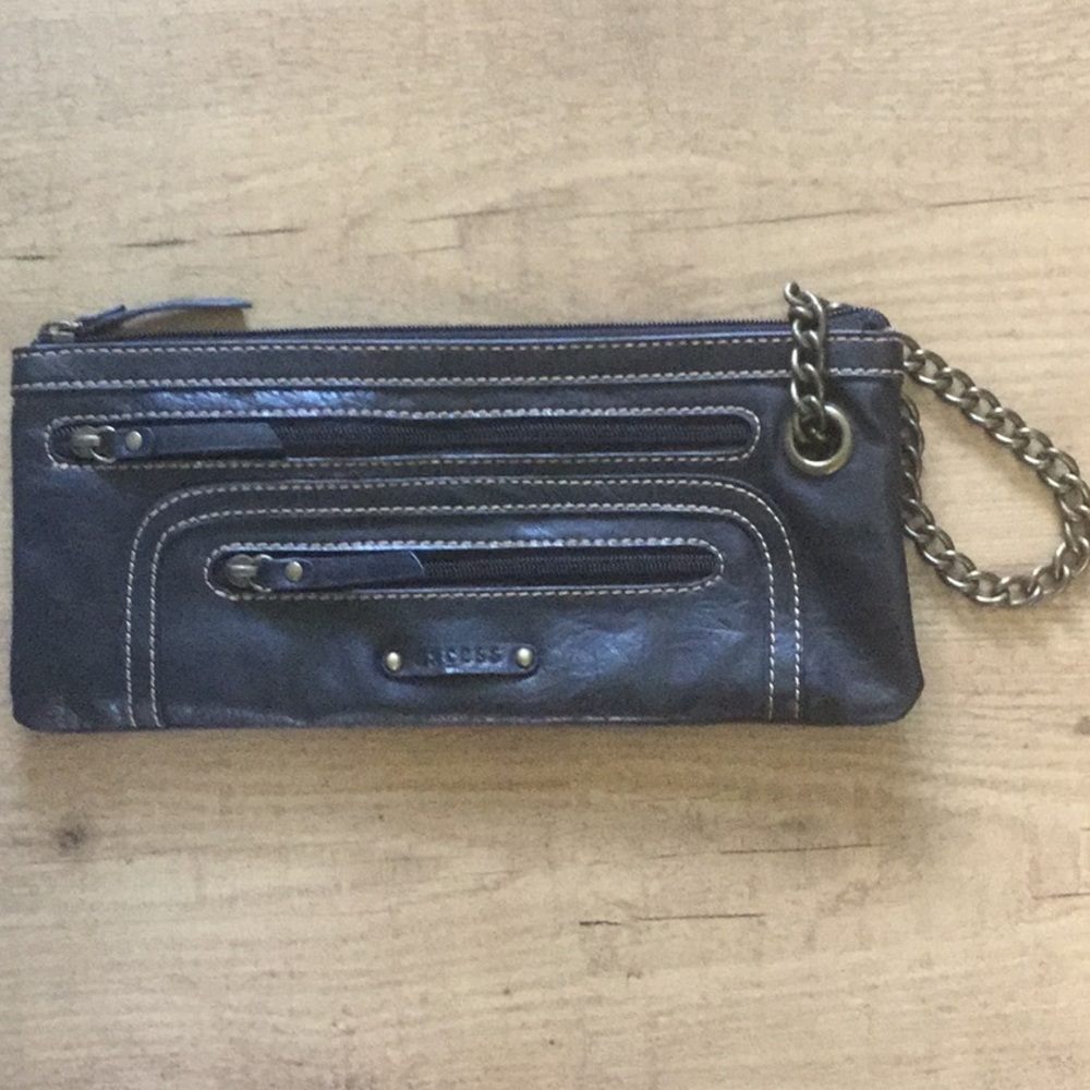 Axcess👌vegan leather wristlet black!